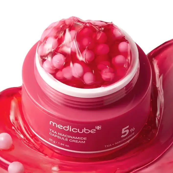 Crema Facial de Niacinamida TXA con Capsulas
