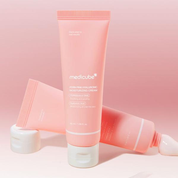 Crema Facial Hidratante de Hyaluronic & PDRN Pink