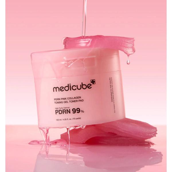 Tonico Facial de Colageno & PDRN Pink en Pads 70pcs
