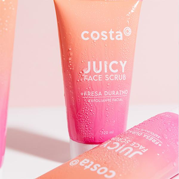 Exfoliante Facial de Fresa & Durazno